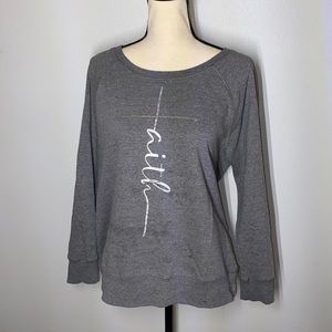 Gray Long Sleeve Sweatshirt Size L ( 14/16)